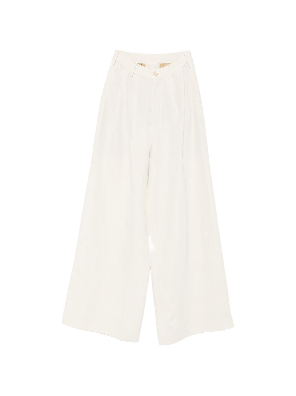 Pantaloni Palazzo Paella in bianco Uma wang  - donna 