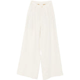 Pantaloni Palazzo Paella in bianco Uma wang  - donna 