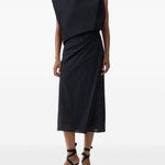 Abito midi drappeggiato la robe drap in nero Jacquemus - donna 