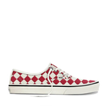 Sneakers authentic 44 diamond check in bianco e rosso Vans - unisex 