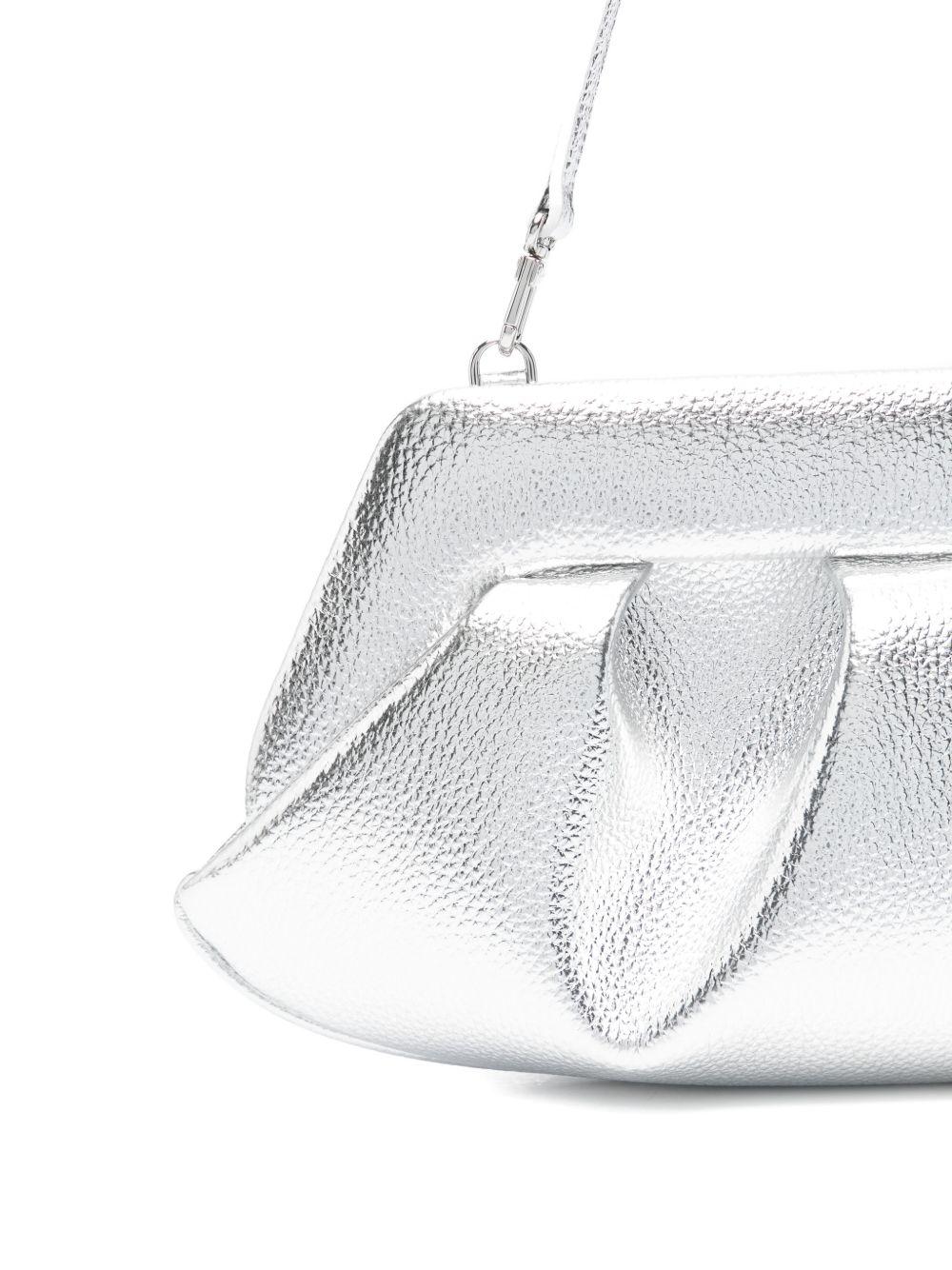 Clutch bios baguette in argento Themoirè - donna 