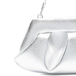 Clutch bios baguette in argento Themoirè - donna 