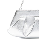 Clutch bios baguette in argento Themoirè - donna 