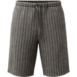 Pantaloncini a righe con coulisse in grigio Dries van noten - uomo 