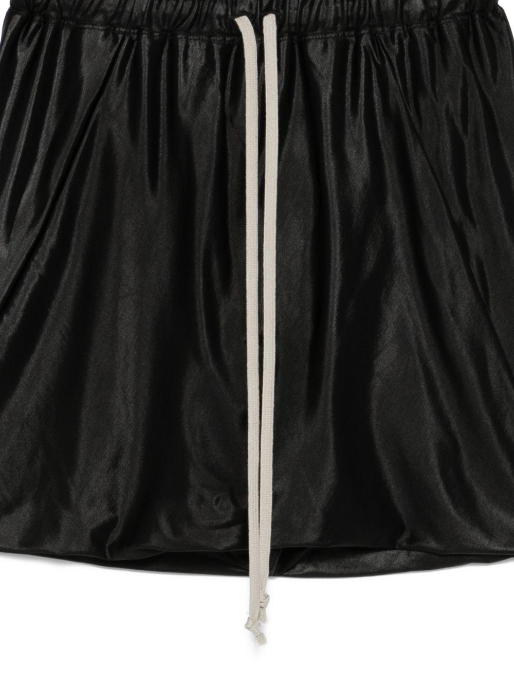 Shorts con coulisse in vita in nero Rick owens drkshdw - donna 