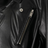 Giacca in pelle con fibbie in nero Undercover - donna 