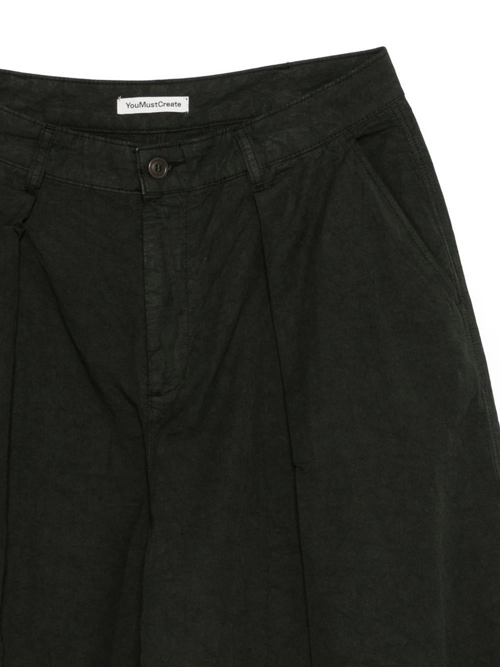 Pantaloncini plissettati in verde Ymc - uomo 
