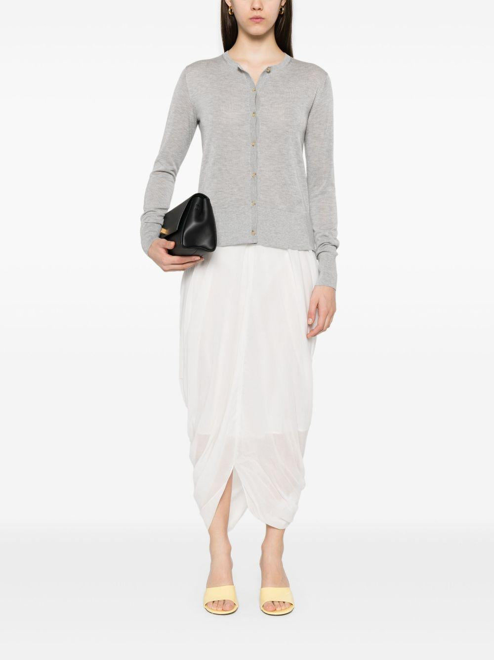 Gonna drapeggiata cocoon in bianco Toteme - donna 
