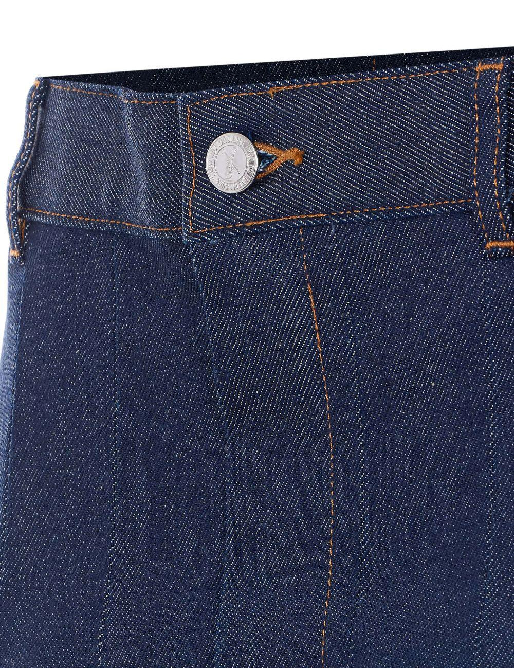 Minigonna con pieghe in blu A.P.C. - donna 