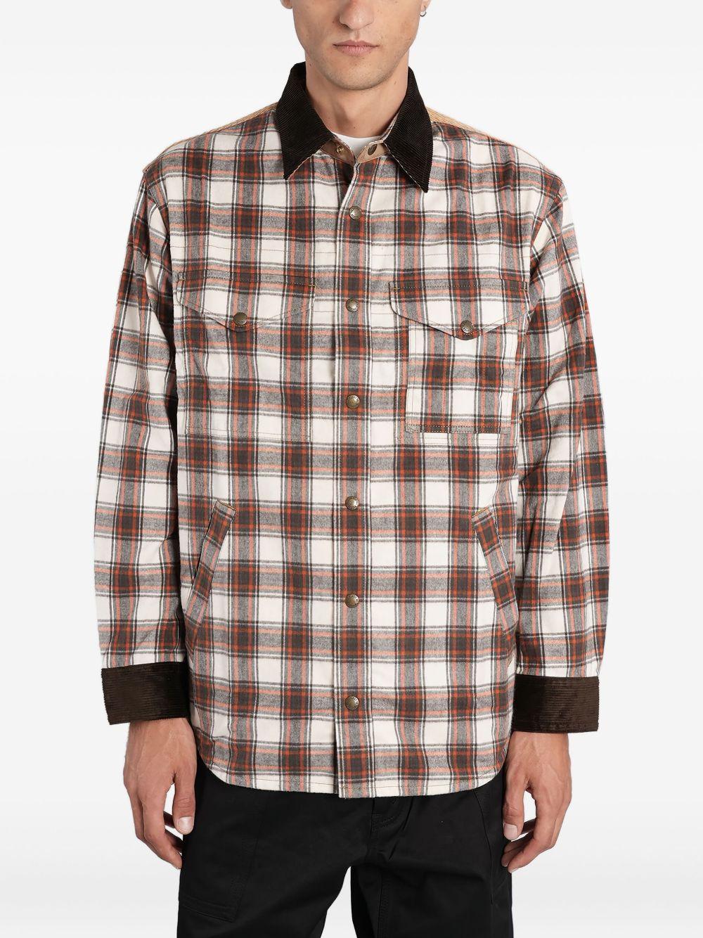 Giacca-camicia a quadri in beige in beige Junya watanabe - uomo 