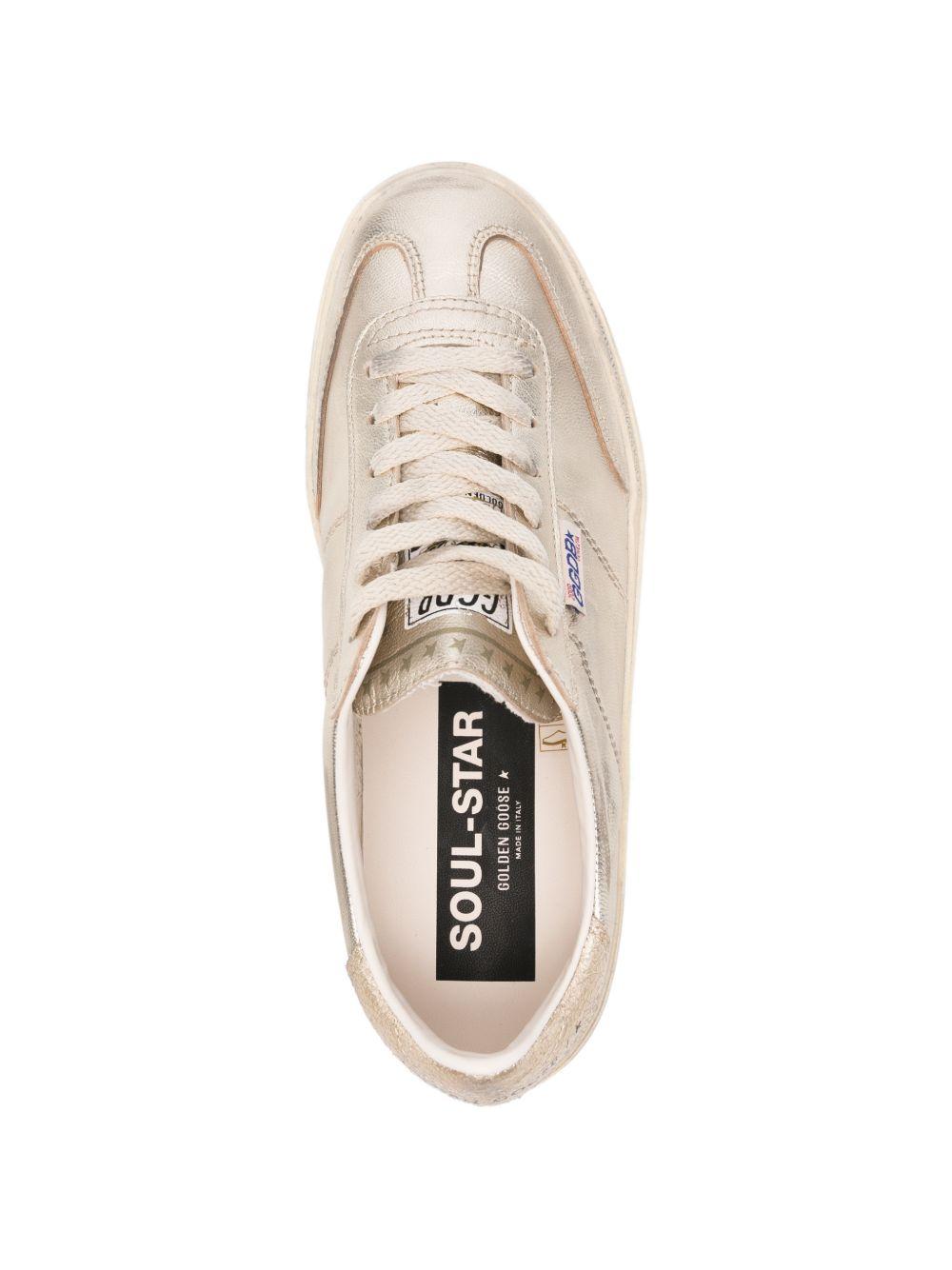 Sneakers soul star effetto metallizzato in oro Golden goose - donna 