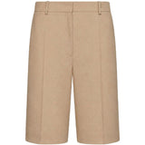 Shorts sartoriale in beige toteme - donna 