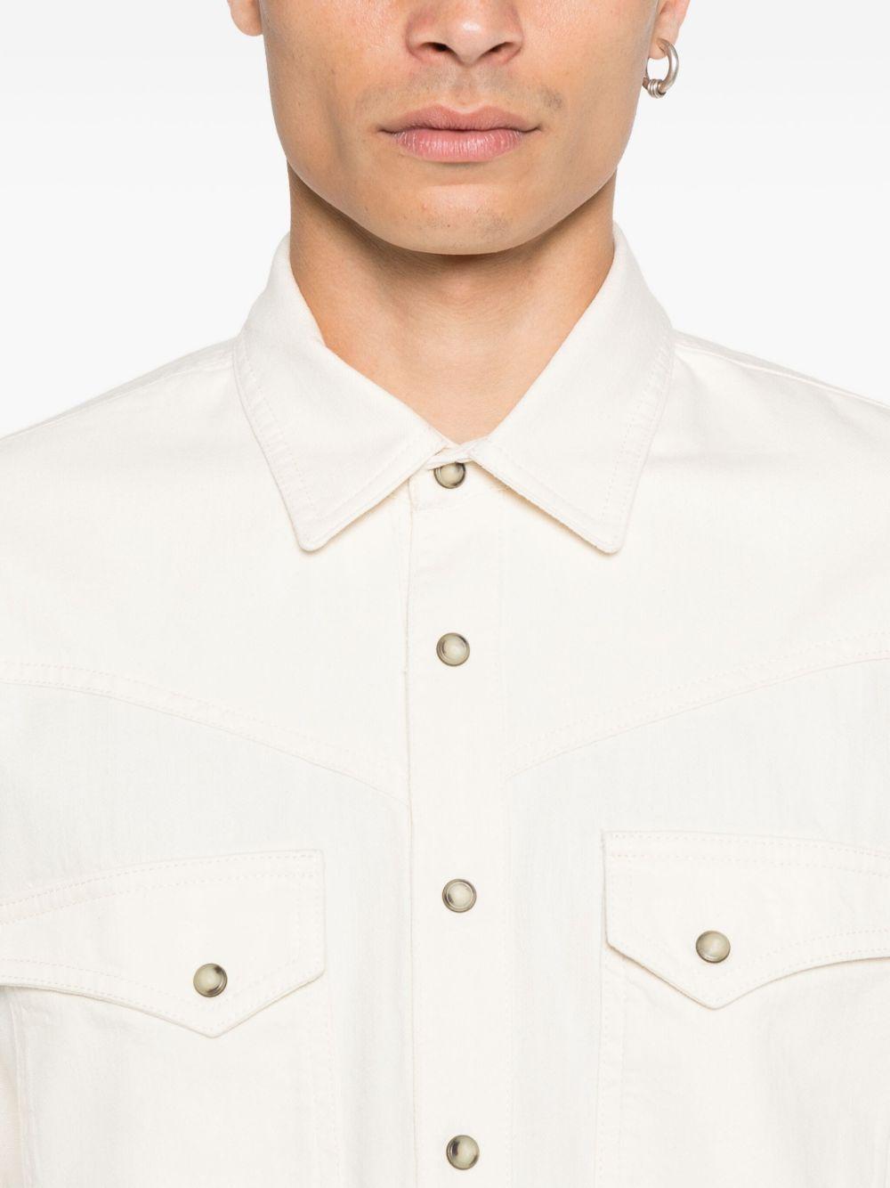 Camicia con doppia tasca in bianco Lardini - uomo 