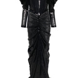Abito maxi con spalle scoperte in blu Alex perry - donna 