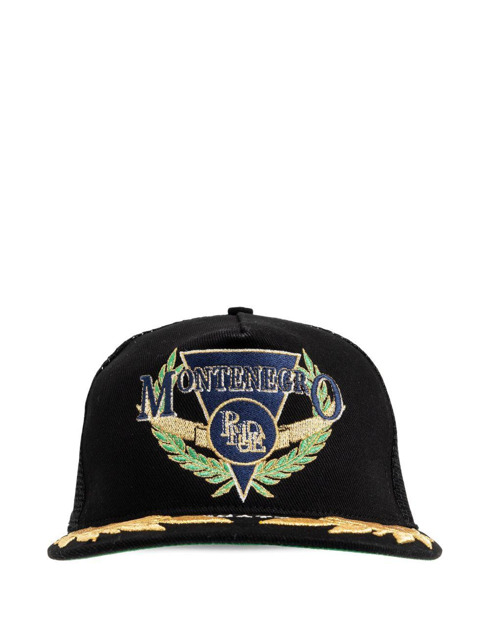 Cappello da baseball montenegro in nero Rhude - uomo 