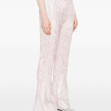 Pantaloni plissettati in rosa pallido gongdid design - donna 