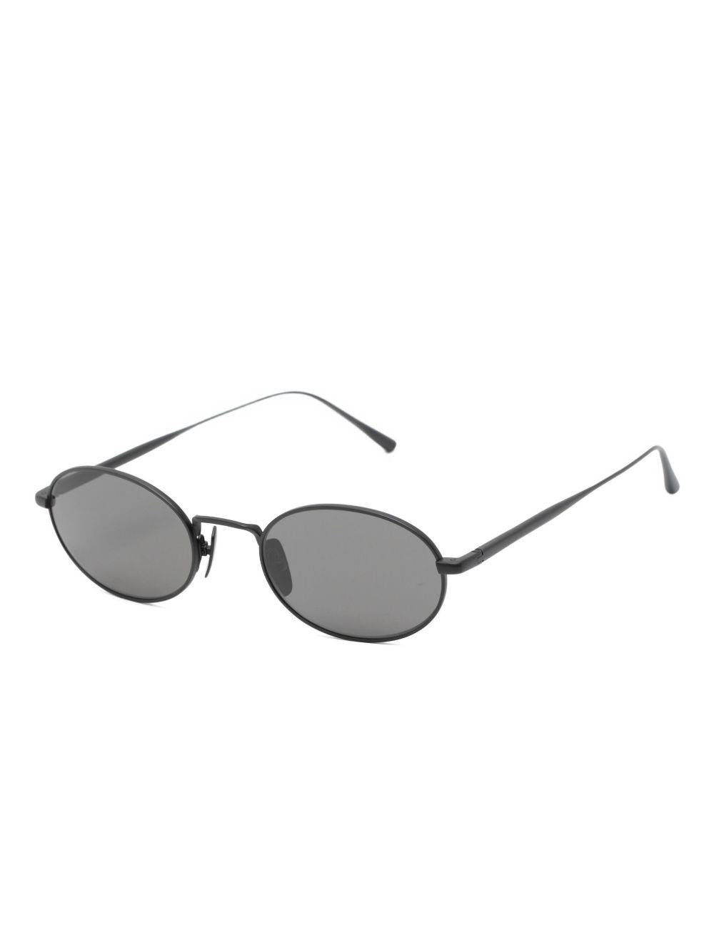 Black oval-frame sunglasses Chimi - unisex 