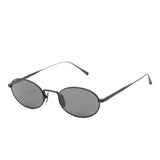 Black oval-frame sunglasses Chimi - unisex 