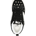 Sneakers knu skool con ricamo a fiori in nero 