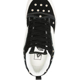 Sneakers knu skool con ricamo a fiori in nero 