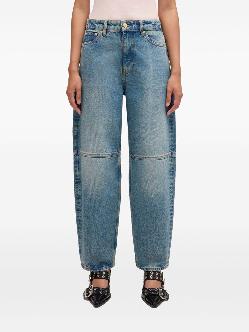 Jeans a pannelli in blu Ganni - donna 