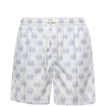 Pantaloncini da bagno con stampa granchio in bianco Eleventy - uomo 