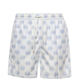 Pantaloncini da bagno con stampa granchio in bianco Eleventy - uomo 