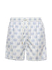 Eleventy - Men's White Crab Print Swim Shorts
