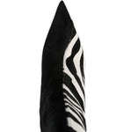 Stivali con stampa zebra in bianco e nero Khaite - donna 