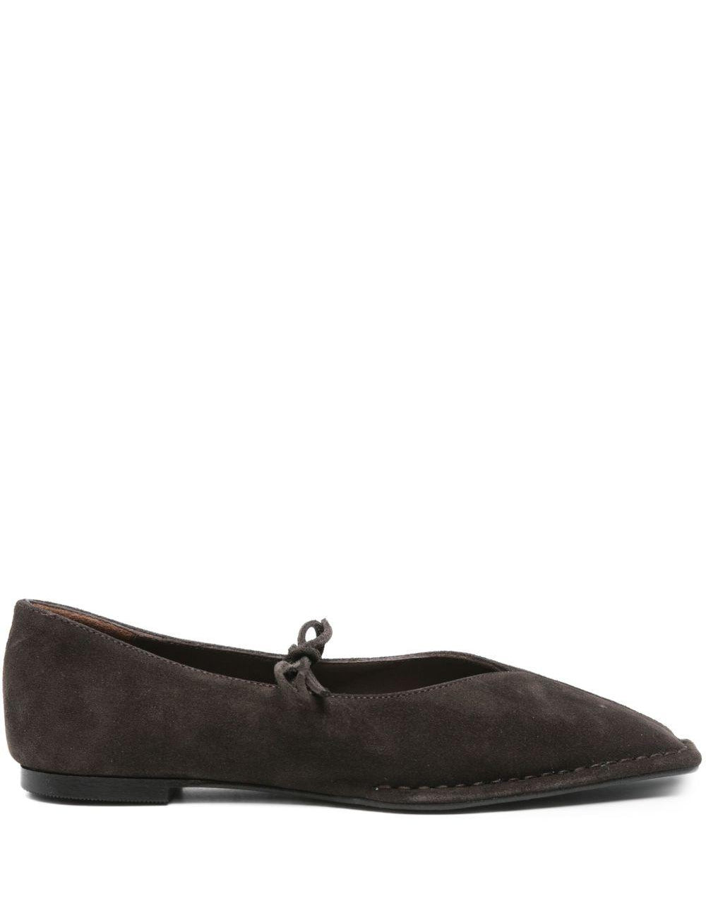 Ballerine Rosalind pelle in marrone 