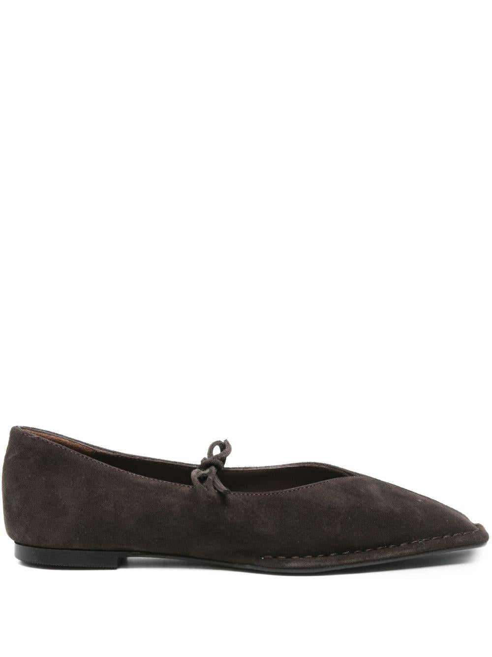 Ballerine Rosalind pelle in marrone 