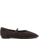 Ballerine Rosalind pelle in marrone 