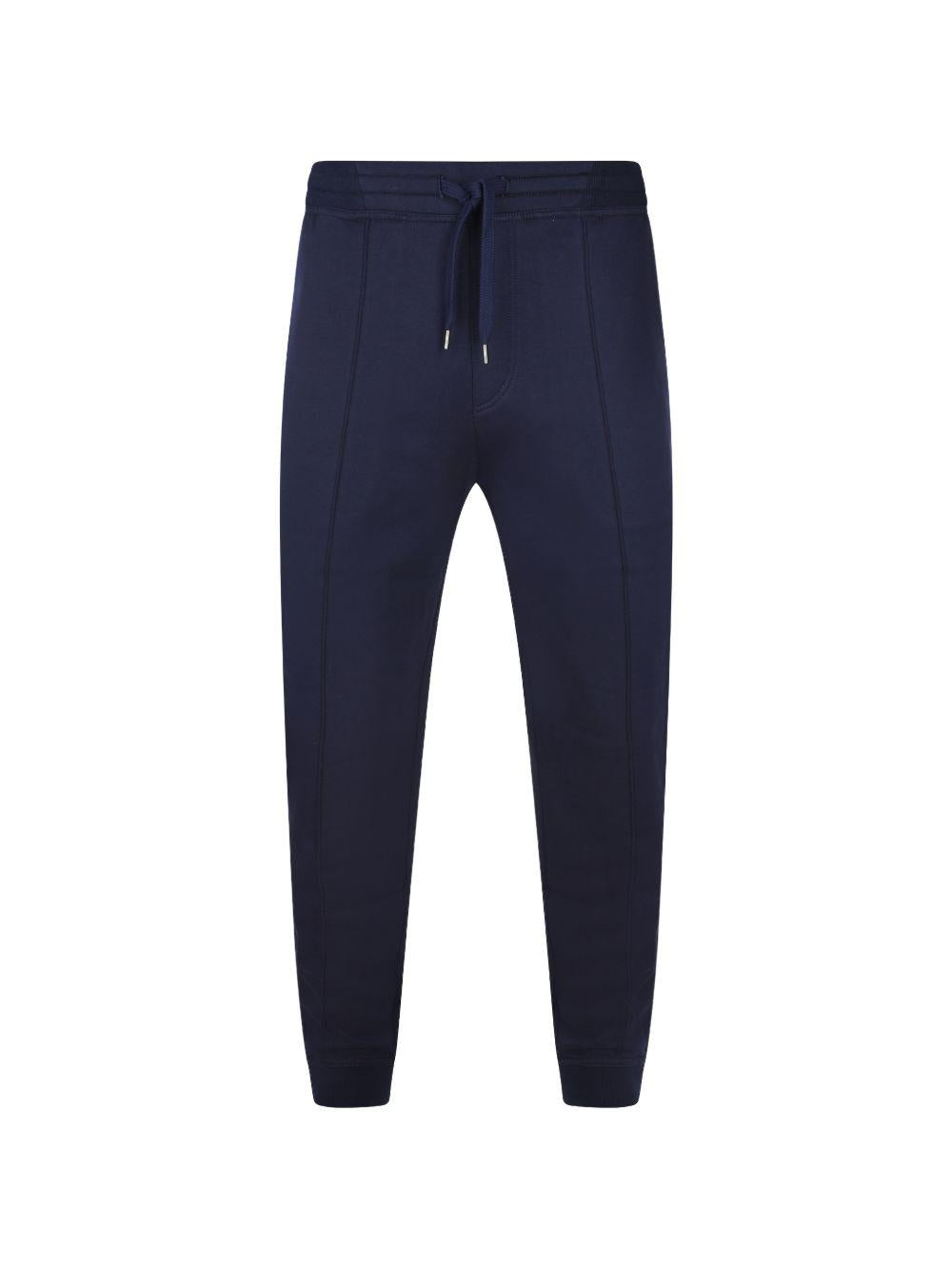 Pantaloni sportivi con coulisse in blu Brunello cucinelli - uomo 