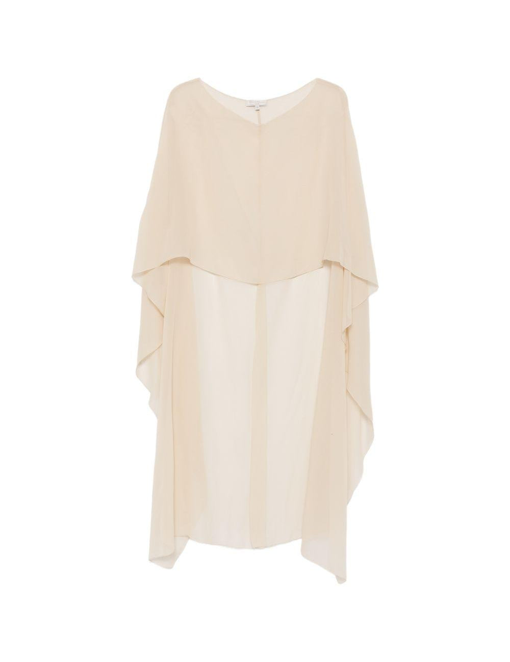 Top asimmetrico in avorio Antonelli - donna 
