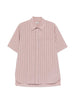 Camicia a maniche corte a righe in rosa Simkhai - uomo
