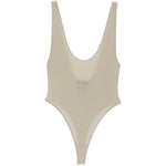 Body con scollo a V in grigio Wardrobe.Nyc - donna 