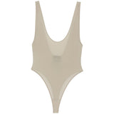 Body con scollo a V in grigio Wardrobe.Nyc - donna 