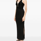 Abito con strass in nero Christopher esber - donna 