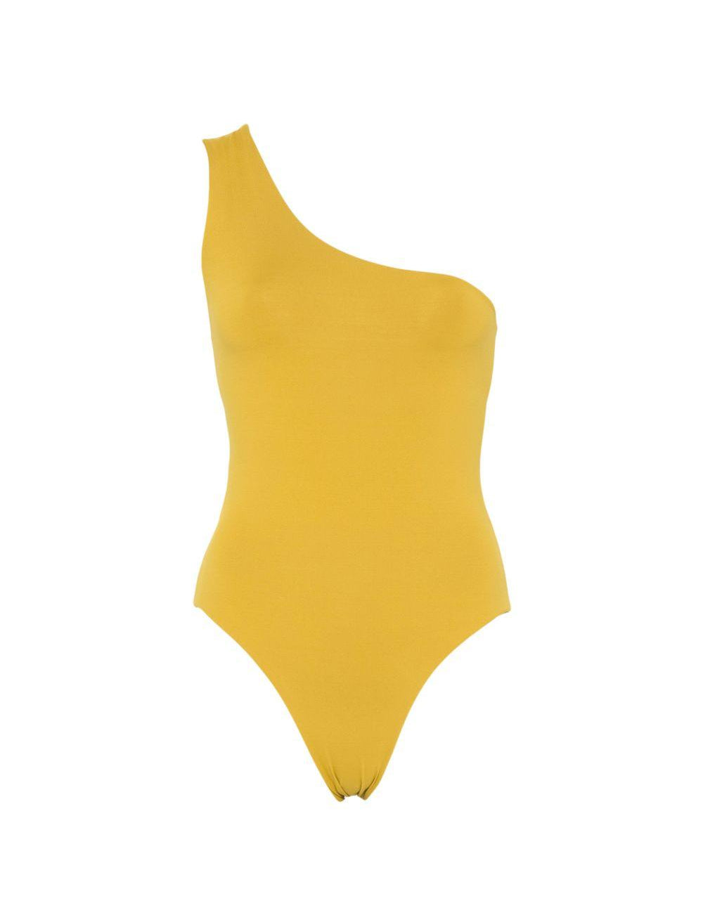 Costume intero yacare in giallo taller marmo - donna 