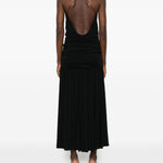 Abito midi plissettato in nero Jacquemus - donna 