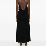 Abito midi plissettato in nero Jacquemus - donna 