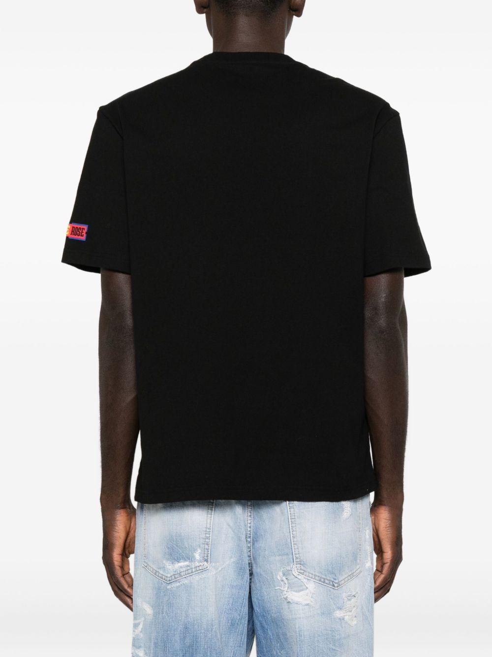 T-shirt con stampa grafica in nero Martine rose - uomo 