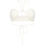 Top bikini  in bianco Magda butrym - donna 
