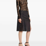 Top a collo alto in nero Courrèges - donna 