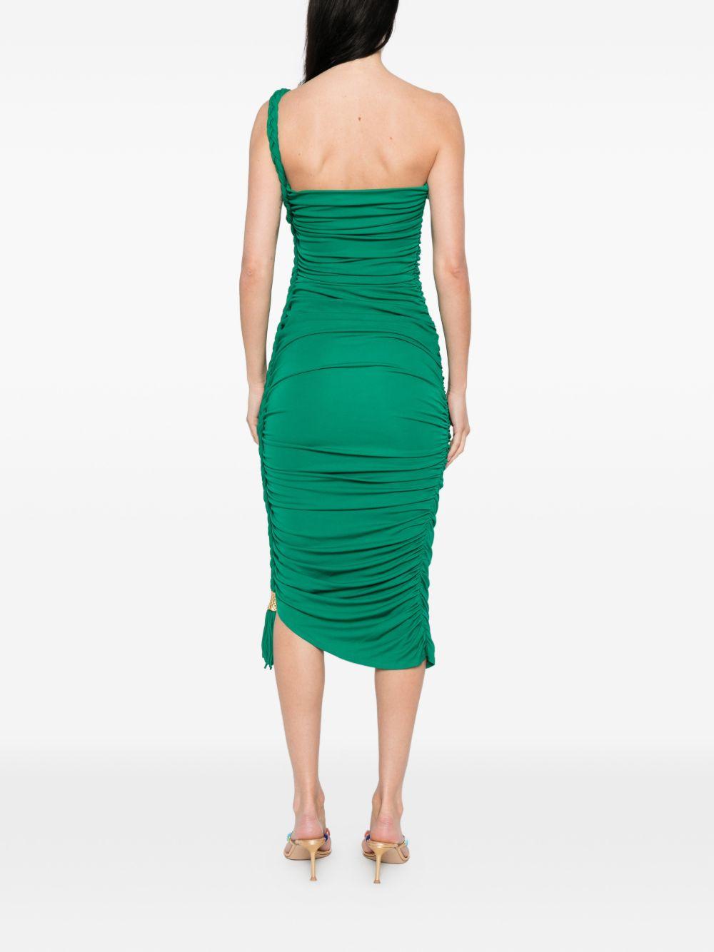 Abito midi drappeggiato Alessia in verde Simkhai - donna 