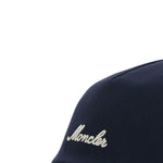 Cappello da baseball con logo in blu Moncler - unisex 