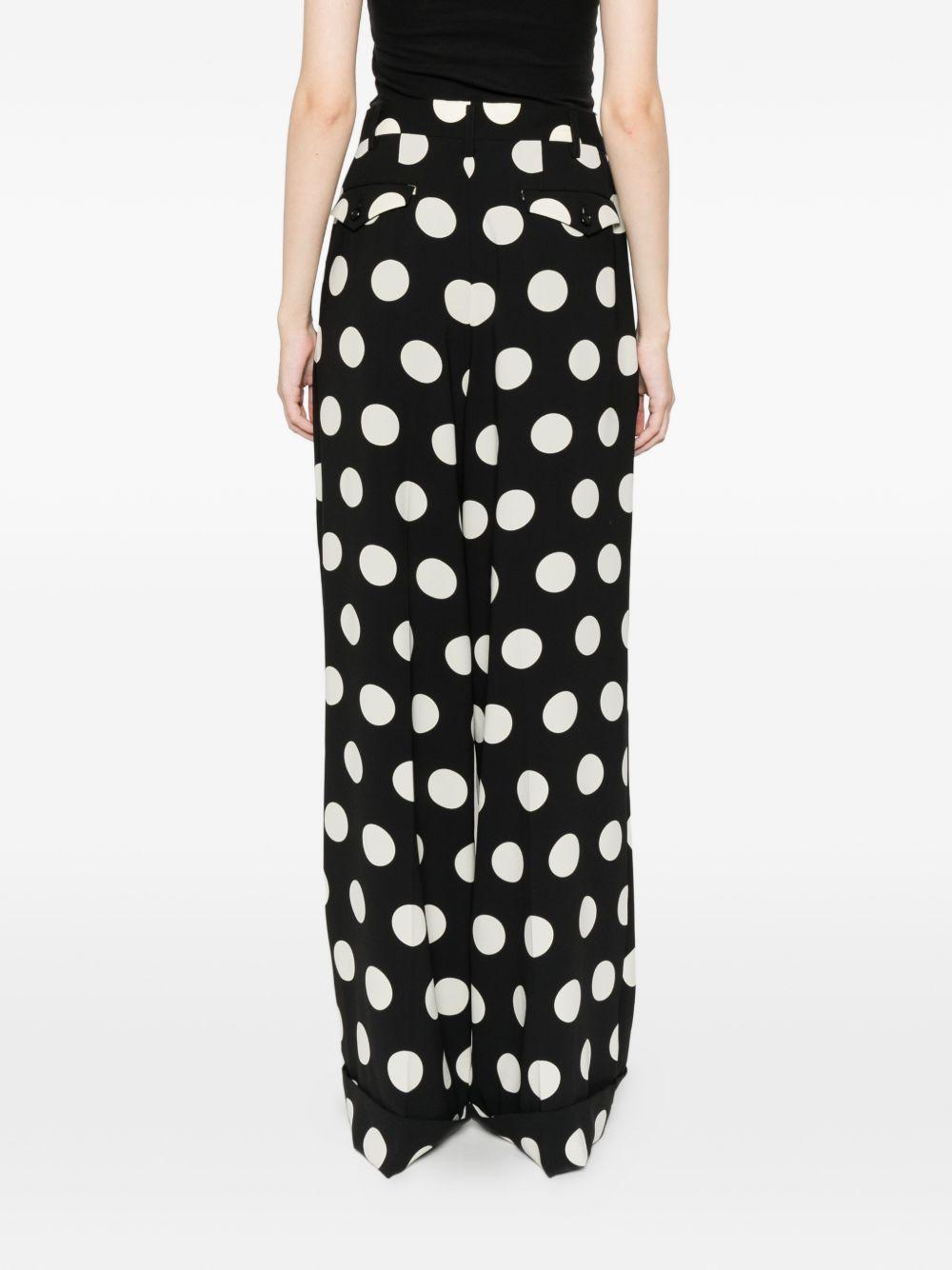 Pantaloni a pois in nero Junya watanabe - donna 