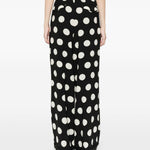 Pantaloni a pois in nero Junya watanabe - donna 