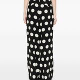 Pantaloni a pois in nero Junya watanabe - donna 
