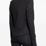 Giacca con zip a collo alto in nero Adidas by stella mc cartney - donna 